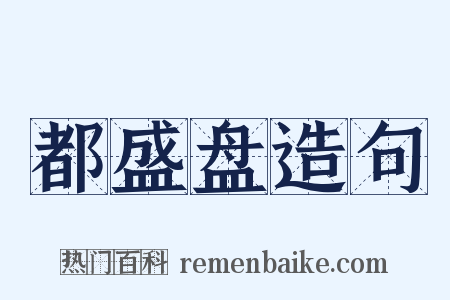 都盛盘造句是什么意思的图片
